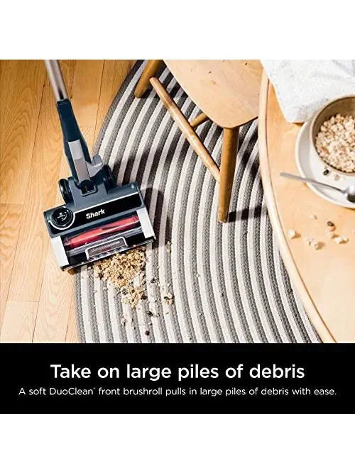 Shark HZ3002 Stratos Ultralight Corded Stick Vacuum with DuoClean PowerFins HairPro, Self Cleaning Brushroll, & Odor Neutralizer Technology, Navy