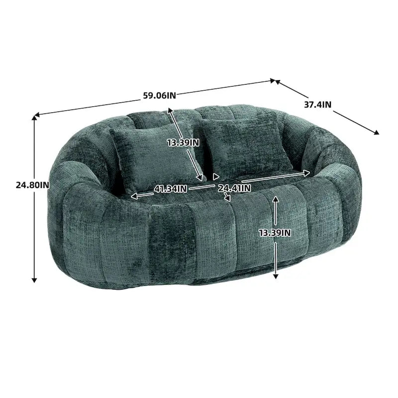 Adult Bean Bag Chair - Multi-Color Lazy Sofa
