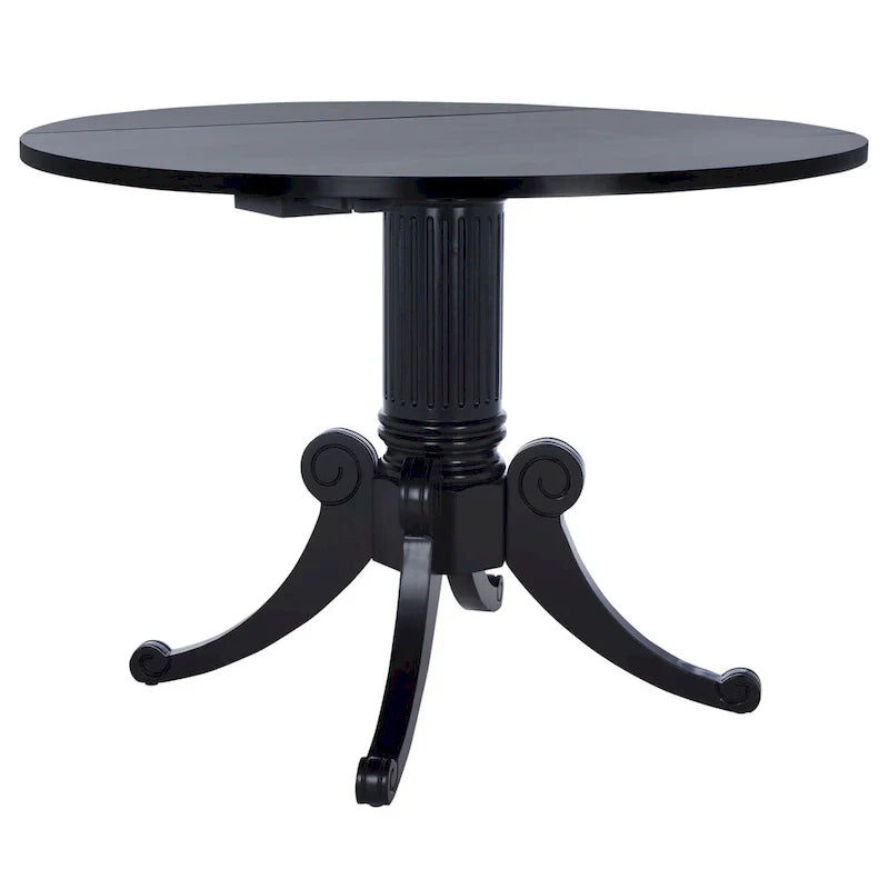 SAFAVIEH Jeane Antique White Drop Leaf Dining Table - 43 W x 43 D x 31 H - 43Wx43Dx31H