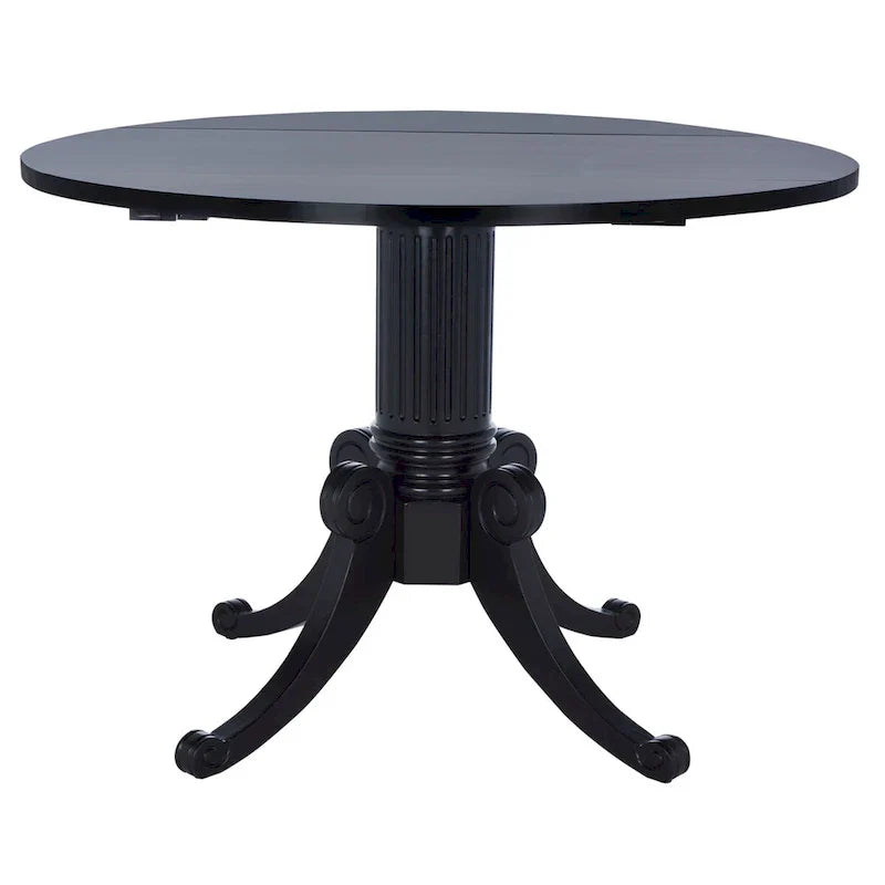 SAFAVIEH Jeane Antique White Drop Leaf Dining Table - 43 W x 43 D x 31 H - 43Wx43Dx31H