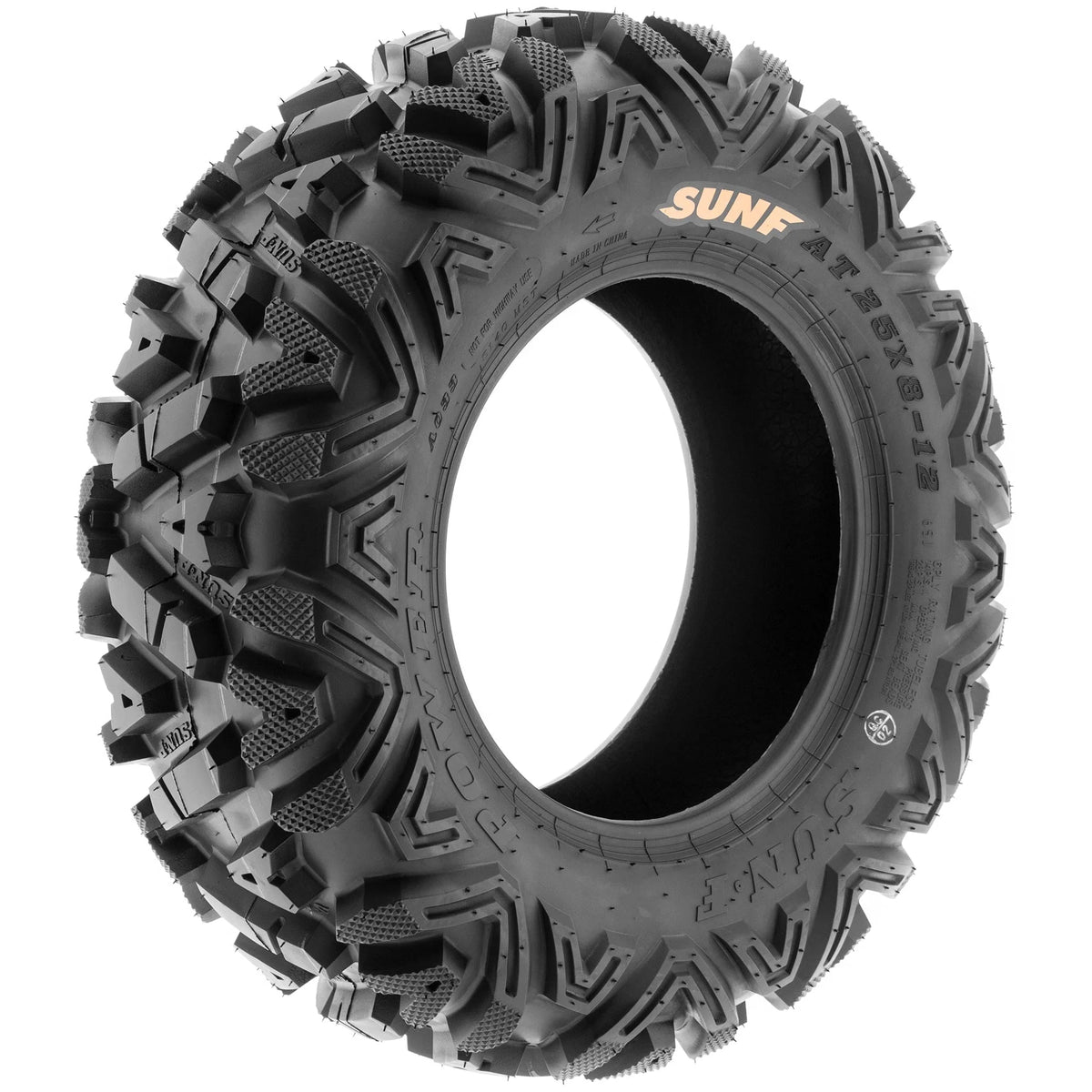 SunF All Terrain ATV UTV Tires 25×8 12 and 25×10 12 6 PR A033 (Complete Full Set of 4)
