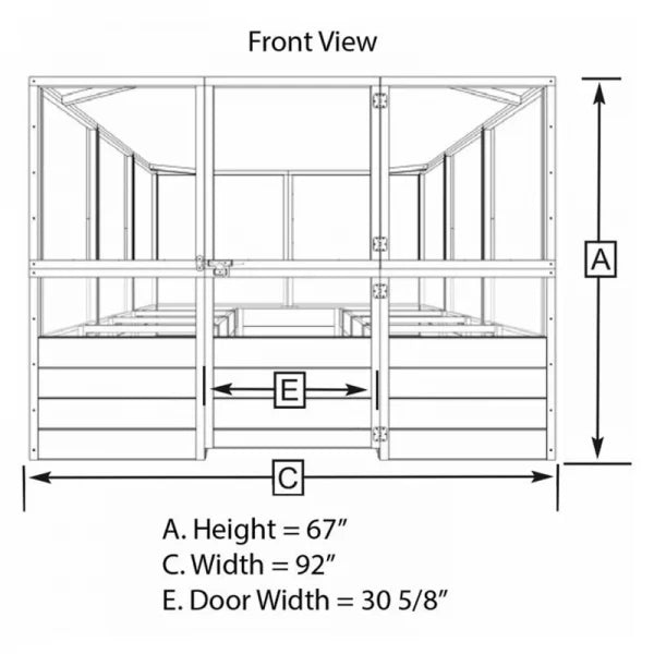 Deer Proof Cedar Complete Raised Garden Bed Kit ?8?x 8?x 20′?