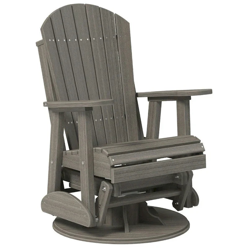 Poly Lumber Adirondack Swivel Glider Chair