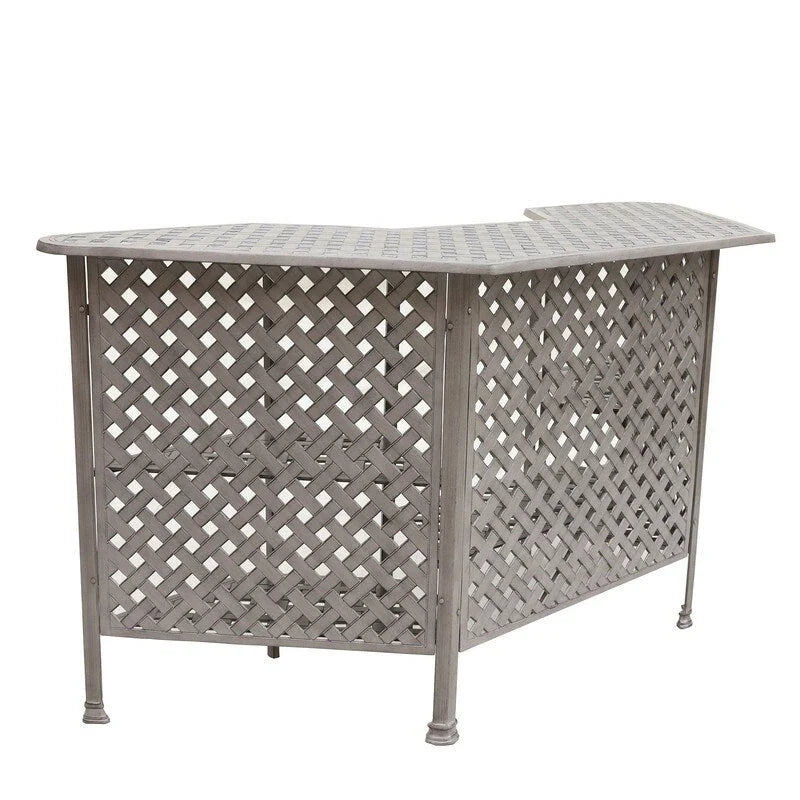 Aged Bronze Aluminum Party Bar Table
