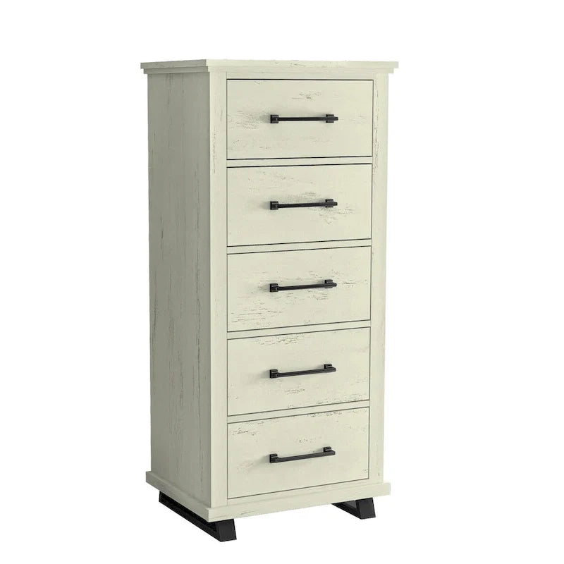 Farmhouse 4-Piece Bedroom Set - 2 Nightstand, 1 Chest and 1 Dresser