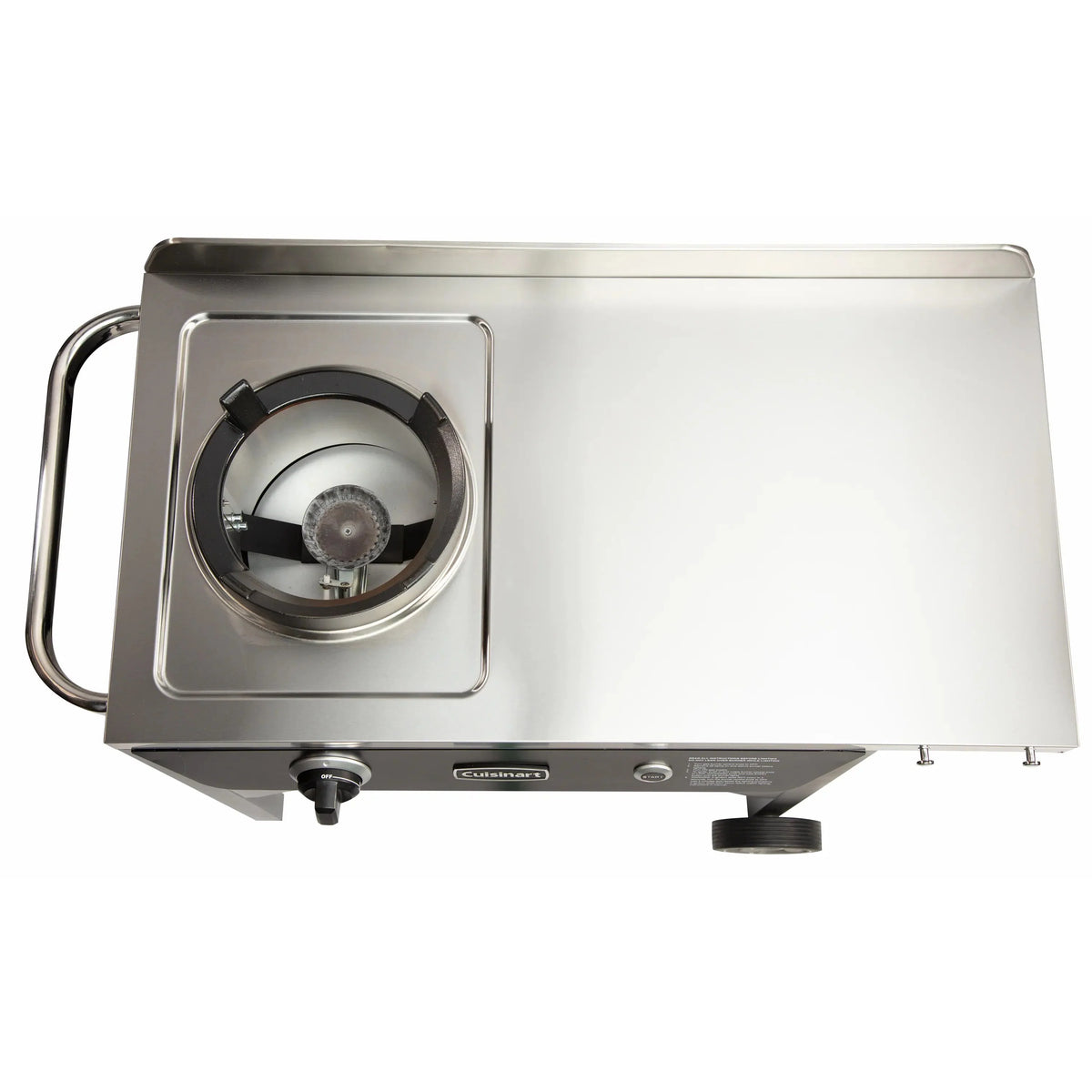 Cuisinart Outdoor Wok Station, 50,000 BTU Propane Outdoor Wok Burner w Prep Table, 14锟芥�锟斤拷 Carbon Steel Wok for Stir Fry, Searing, BBQ 锟斤拷 Black