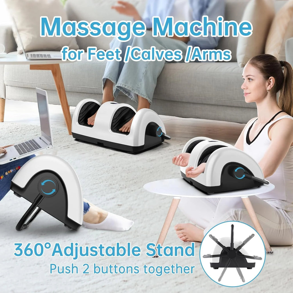 Shiatsu Foot Massager with Heat-Foot Massager Machine for Neuropathy, Plantar Fasciitis and Pain Relief-Massage Foot, Leg, Calf, Ankle with Deep Kneading Heat Therapy, Gift for Mother's Day