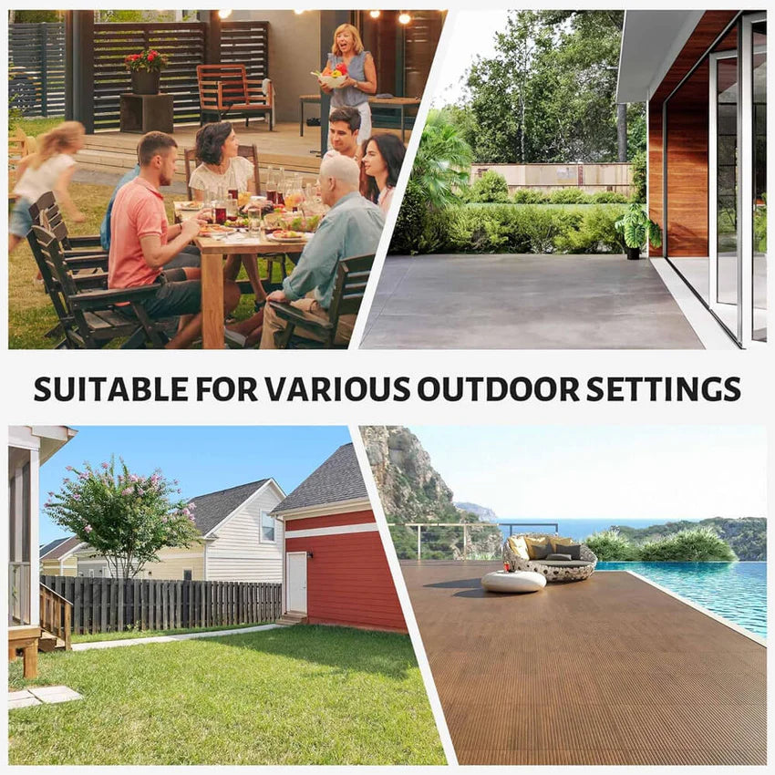 10x12FT Heavy Duty Premium Outdoor All-Season Wooden Cedar Hardtop Gazebo With Metal Roof & Back Curtains (SAK57184)