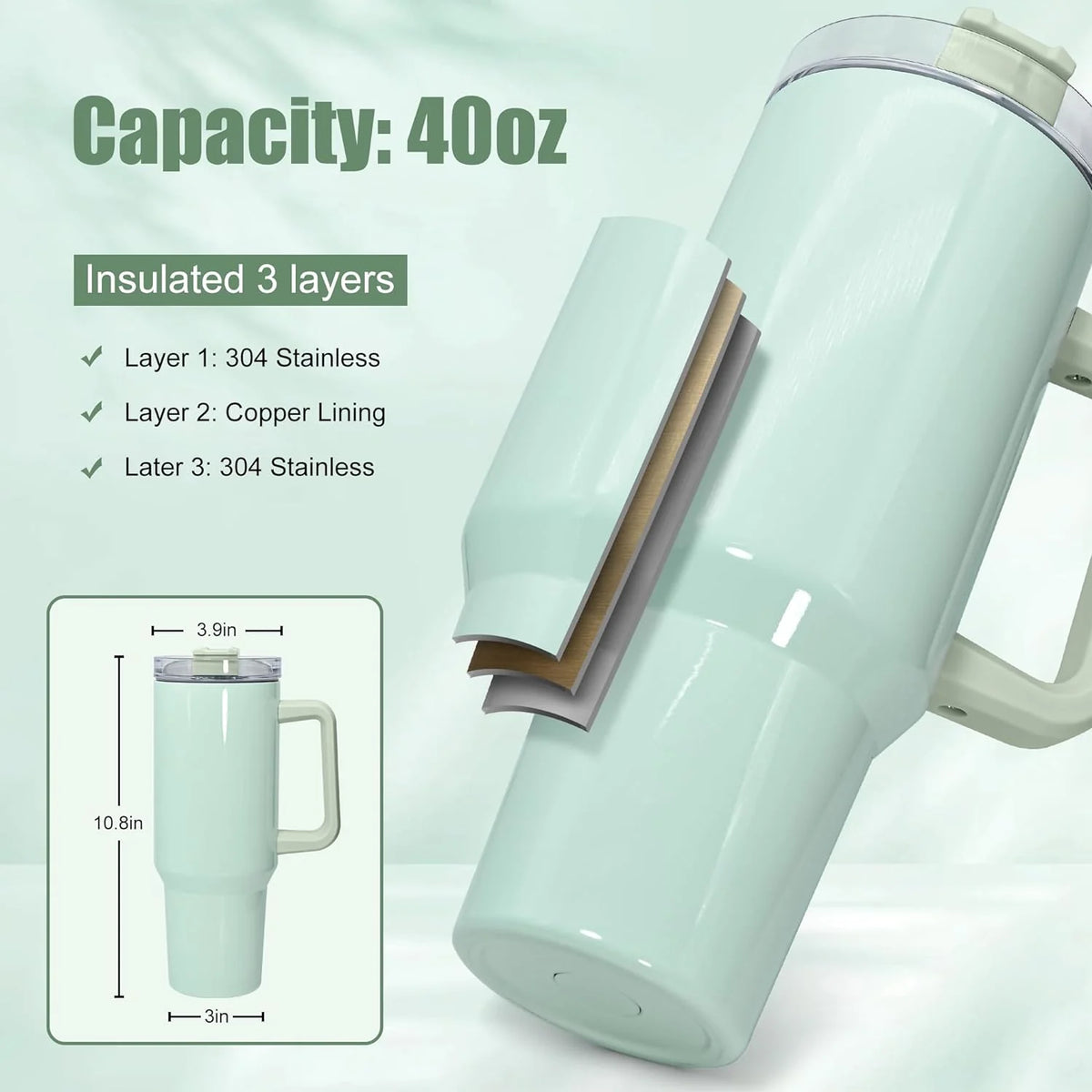 40 oz sublimation glass