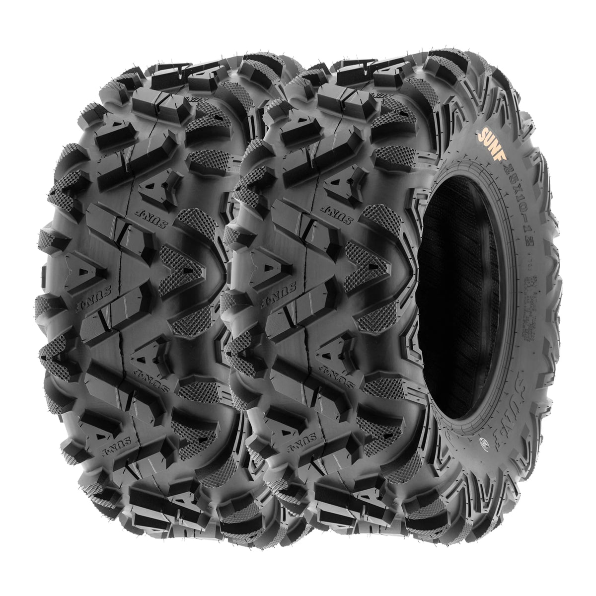 SunF All Terrain ATV UTV Tires 25×8 12 and 25×10 12 6 PR A033 (Complete Full Set of 4)