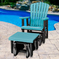 American Furniture Classics Fan Back Glider and Ottoman Glider, Made in the USA