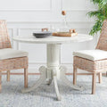 SAFAVIEH Jeane Antique White Drop Leaf Dining Table - 43 W x 43 D x 31 H - 43Wx43Dx31H