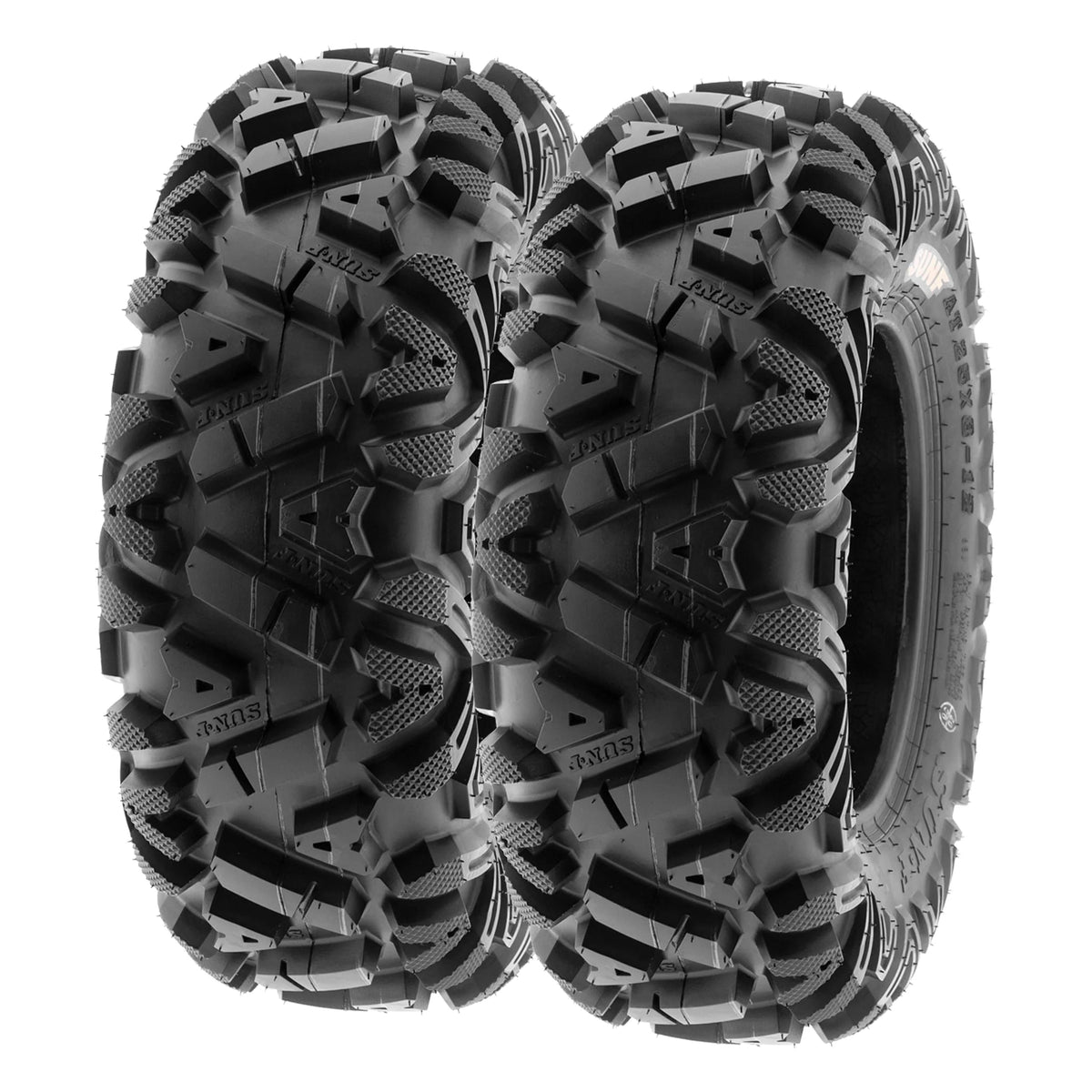SunF All Terrain ATV UTV Tires 25×8 12 and 25×10 12 6 PR A033 (Complete Full Set of 4)
